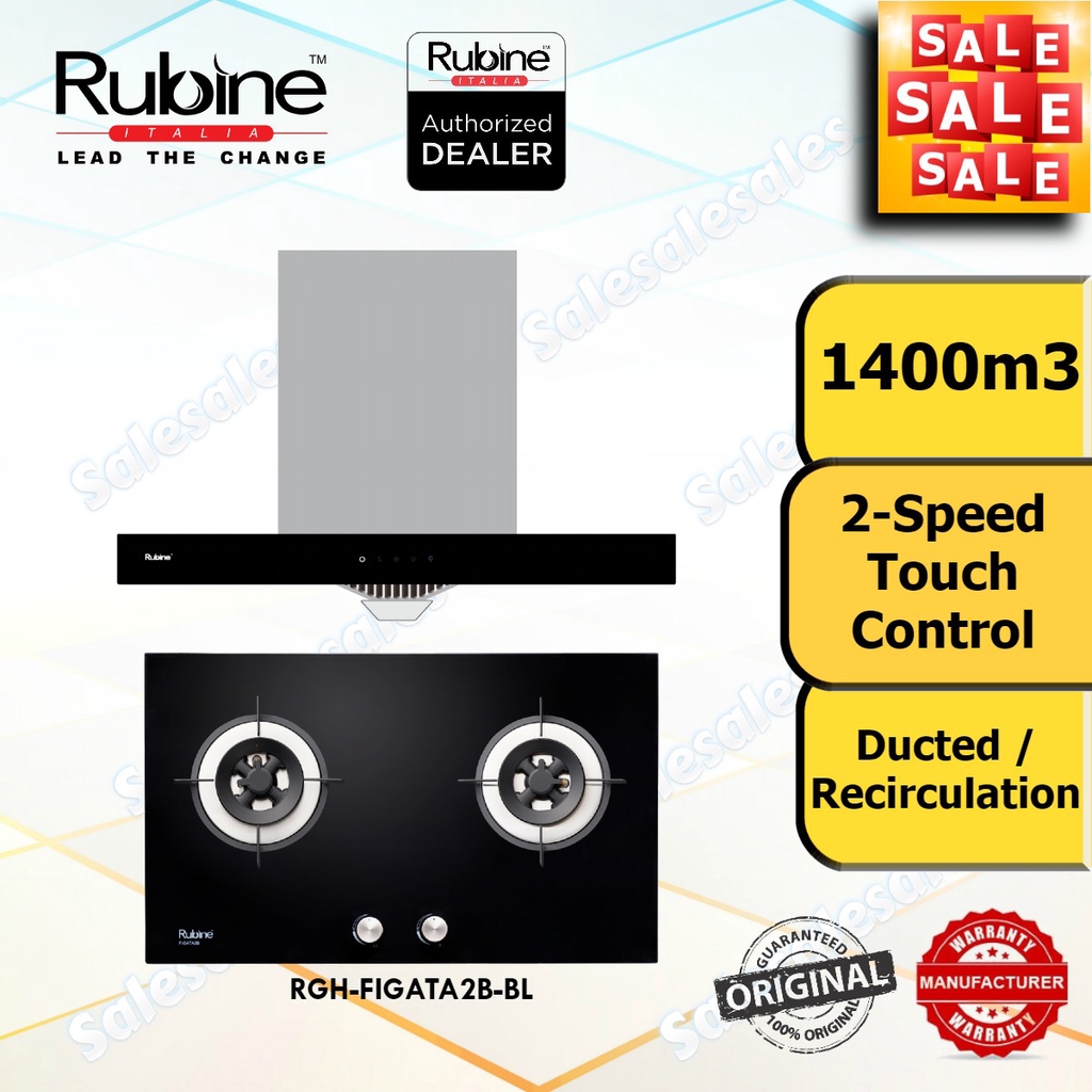 *READY STOCK* Rubine RCHBOXLINEX90SS Designer Cooker Hood + Builtin