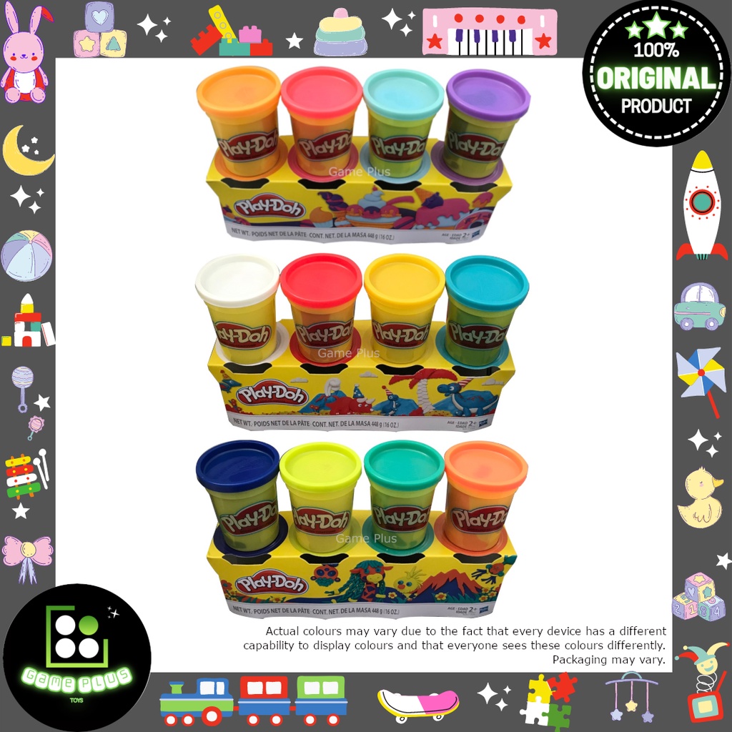 Details about   New Play-Doh Color Burst Four Pack 2 Sets 