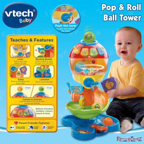 vtech pop & roll ball tower