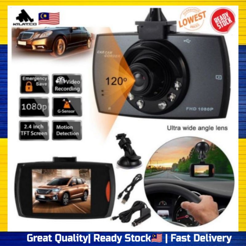G30 HD 1080P 2.4 INCH Camera Driving Video Recorder 50hz Car DVR