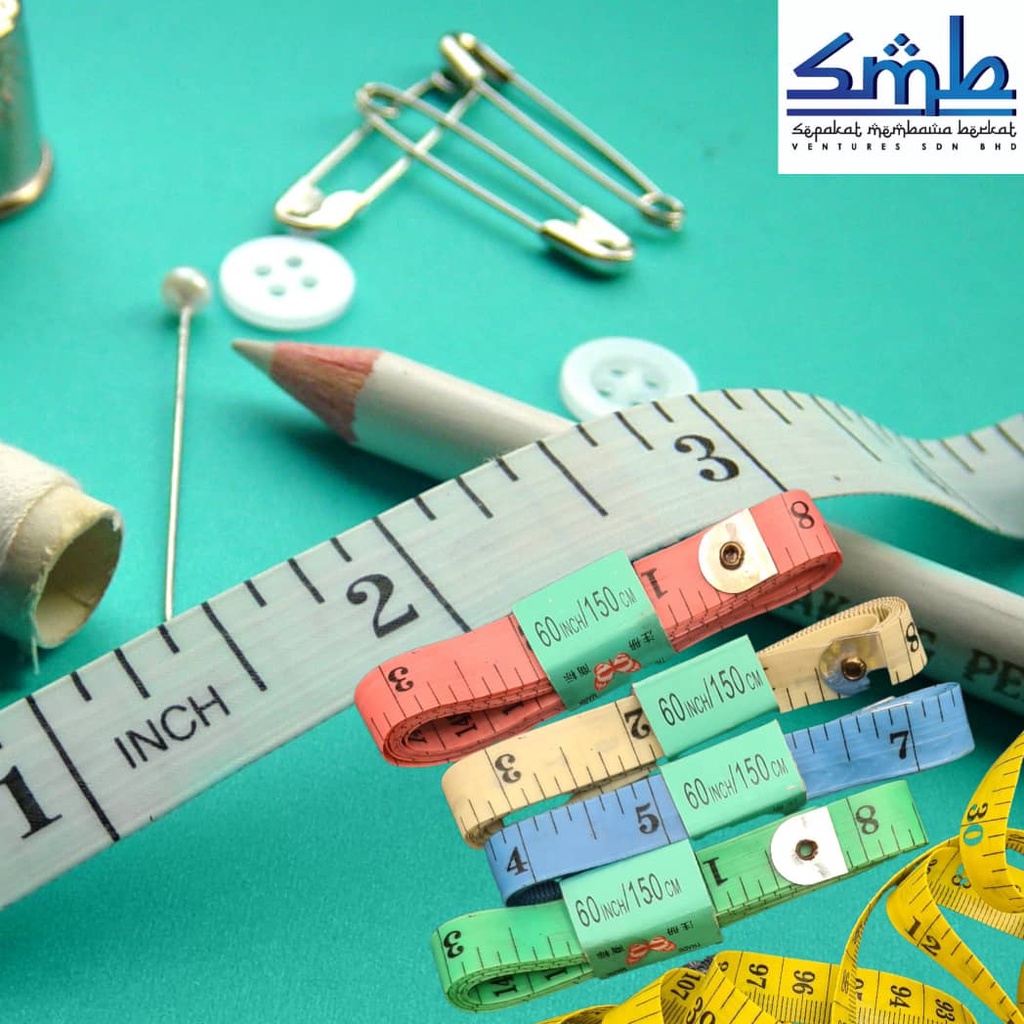 Measuring Tape / Pita Ukur /Tali Pita Ukur Badan Tape Jahit Ukuran Tailoring Measuring Tape