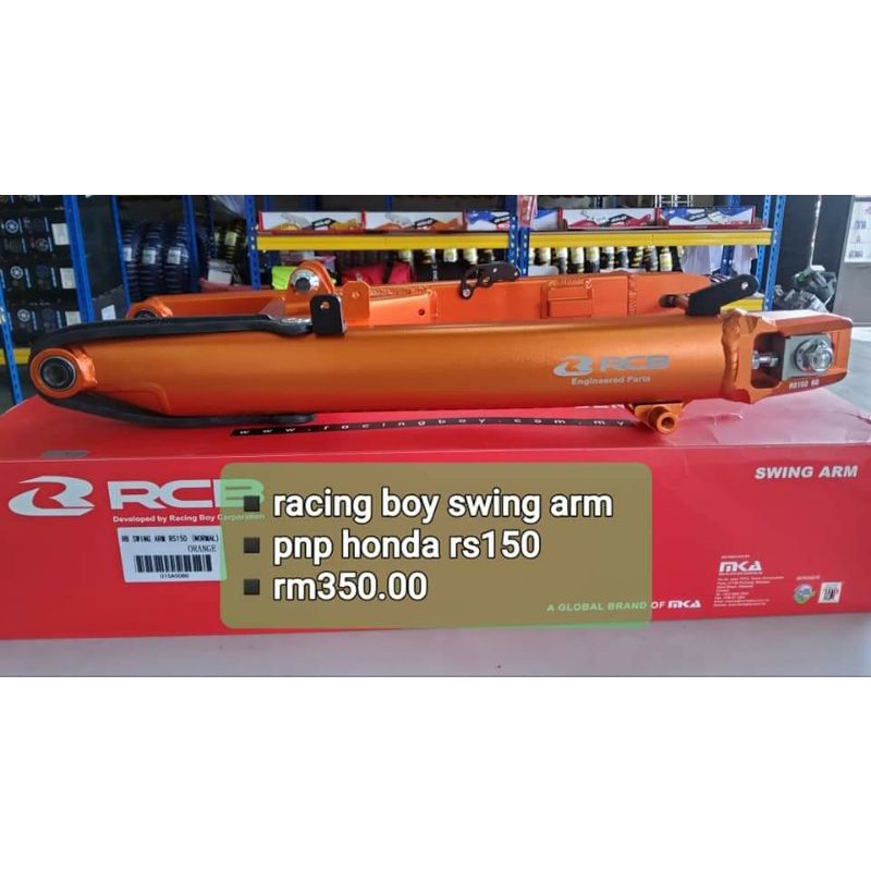 SWING ARM RACING BOY RCB HONDA RS150 RS150R DIJAMIN 100 ORIGINAL DAN