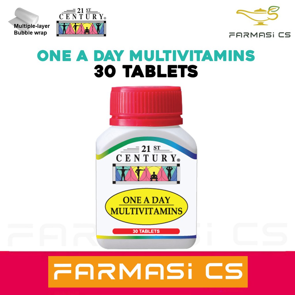 21st Century One A Day Multivitamin 30 Tablets EXP:06/2026 [ Multivitamins & Minerals, Vitamin A, B, C, D, E ]