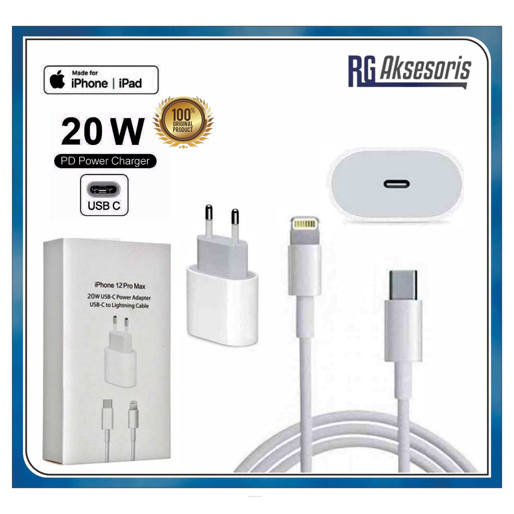 Original Charger Iphone 12 12 Pro Max Watt Type C To Lighting Fast Charging Shopee Malaysia