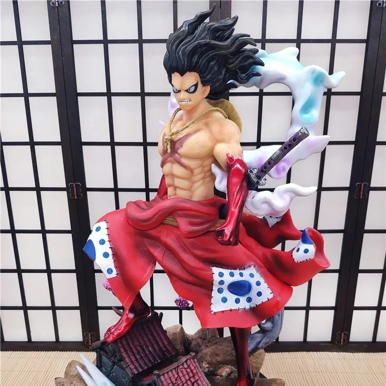 One Piece Luffy Snakeman Figure 33cm Wano Gear Fourth Action Figure Shopee Malaysia