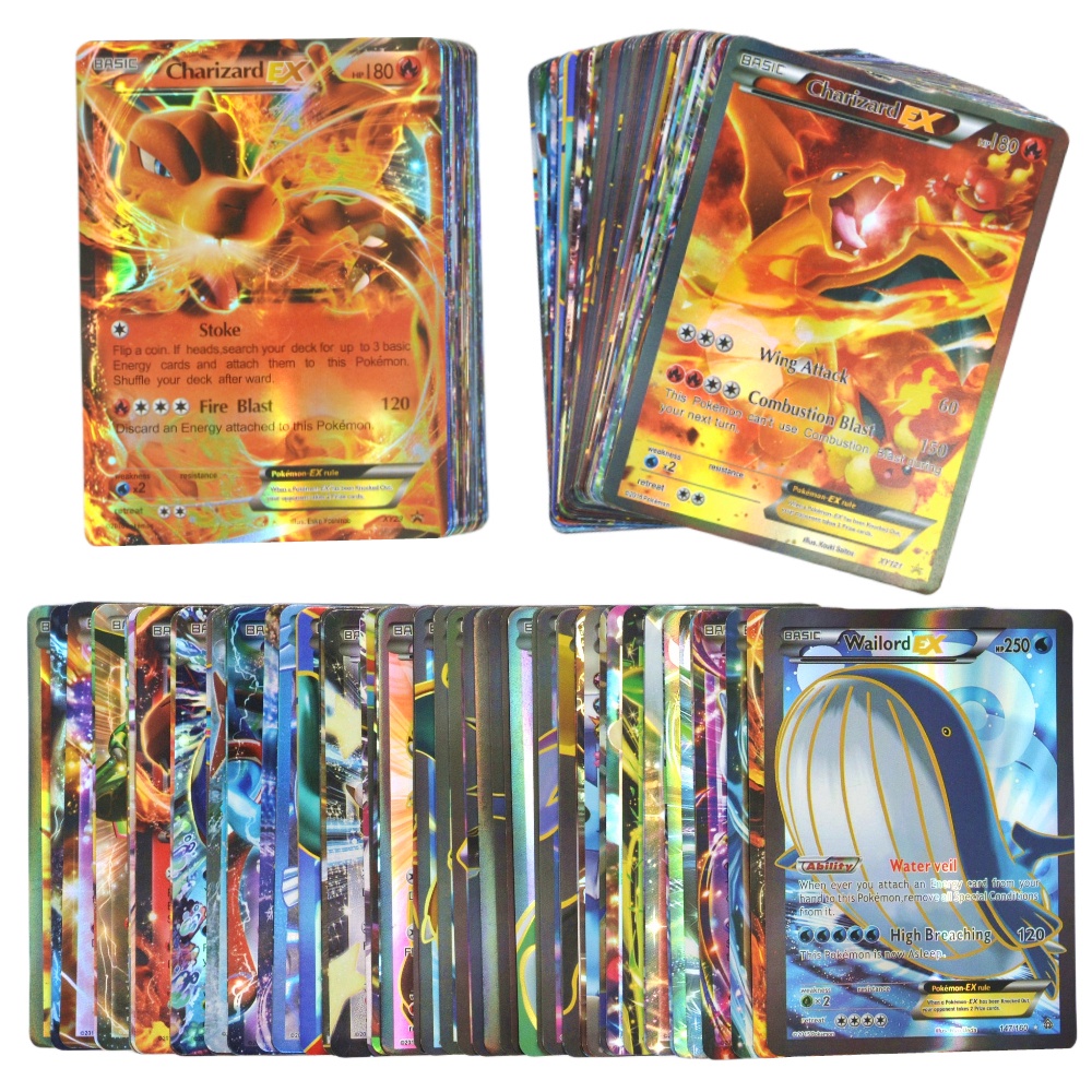 Versatile Quality Customized 100 Pcs Pokemon Cards VMAX MEGA GX EX Reliable Have - Image 2