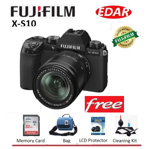 (Ready Stock )Fujifilm XS10/XS10 Digital Mirrorless Camera Body & XF18