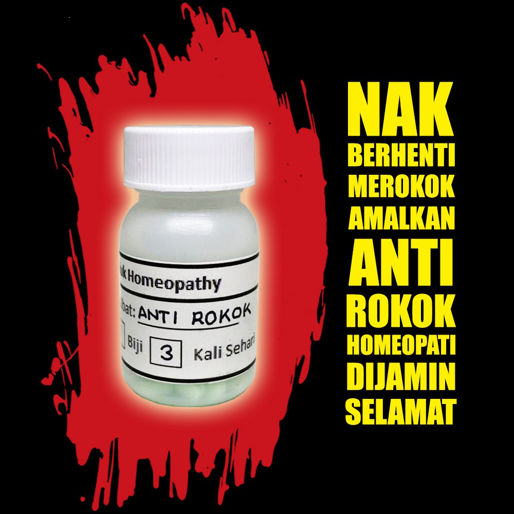 Stop Smoking - Ubat Anti Smoking Homeopathy 60 Biji 