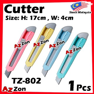 9010 Stationery Cutter Big Size Cutter Knife Tz 802 Cutter Pisau Cutter Lock 大刀片大美工刀802 刀片手推刀片 Shopee Malaysia