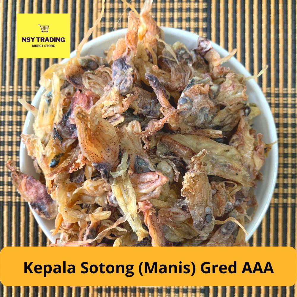 Kepala Sotong Kering Malaysia Grad AAA / Dried Cuttlefish Head Malaysia