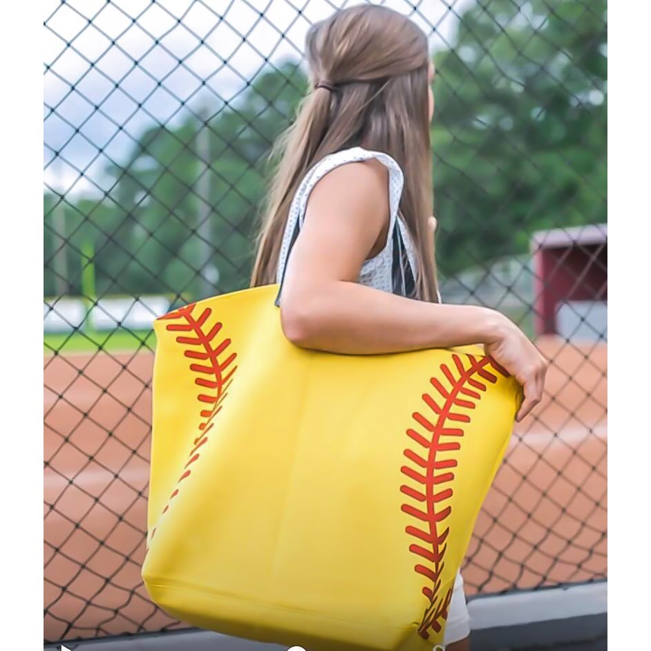 softball baseball tote bag