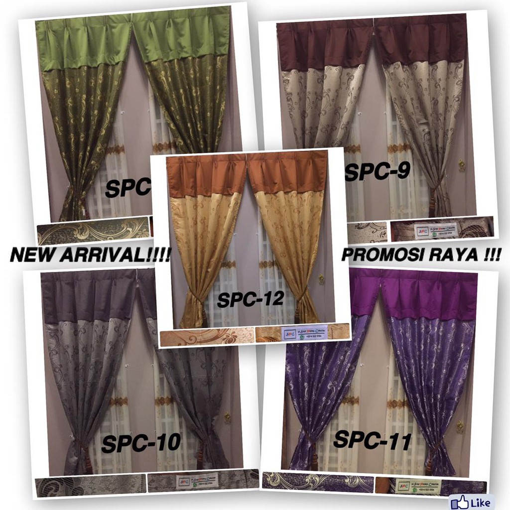 Langsir Langsir Dapur Langsir Tingkap Murah New Arrival Promosi Modern Curtain Langsir Ready Stock Pintu Bilik Da Shopee Malaysia