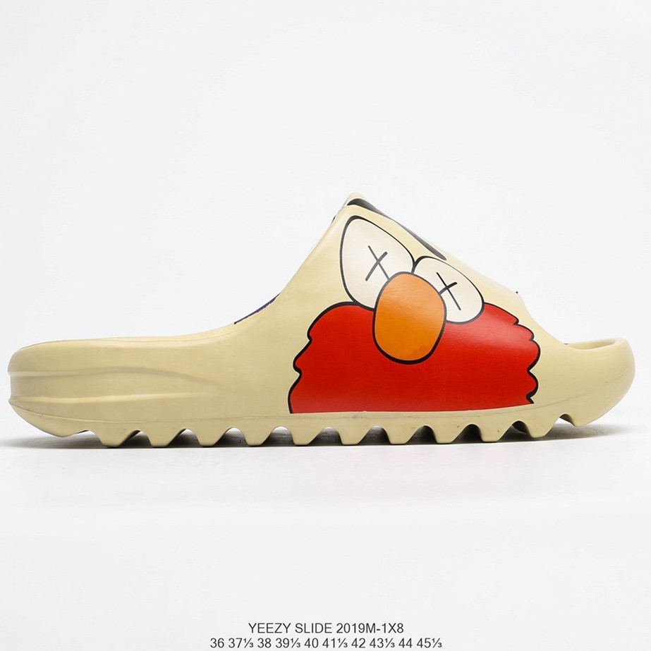 sesame street yeezy slides