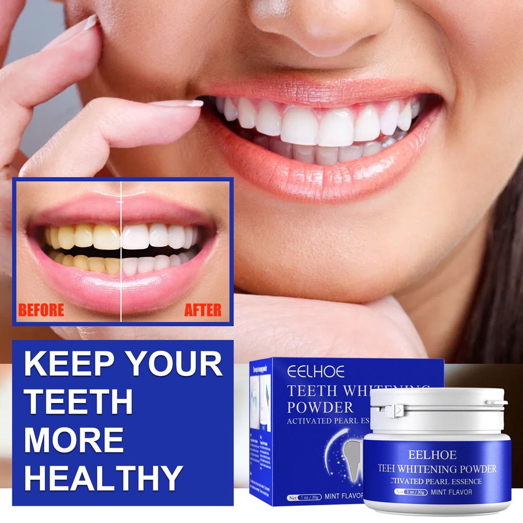 EELHOE Teeth Whitening Toothpaste Dental Tools White Teeth Cleaning