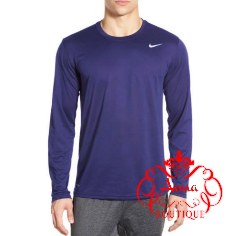 blue long sleeve dri fit