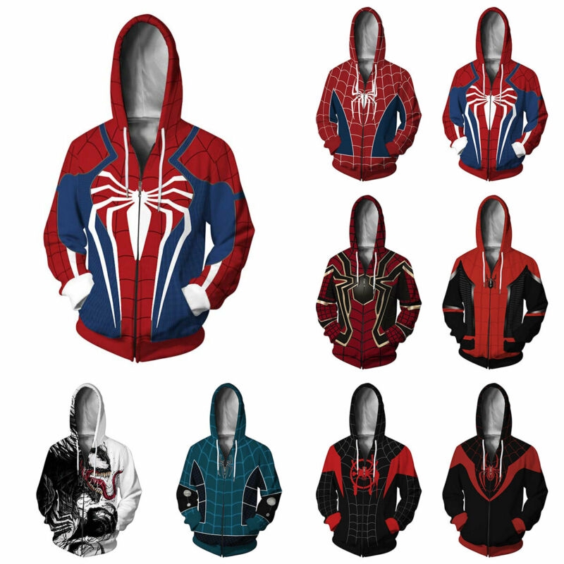 spiderman hoodie 4xl