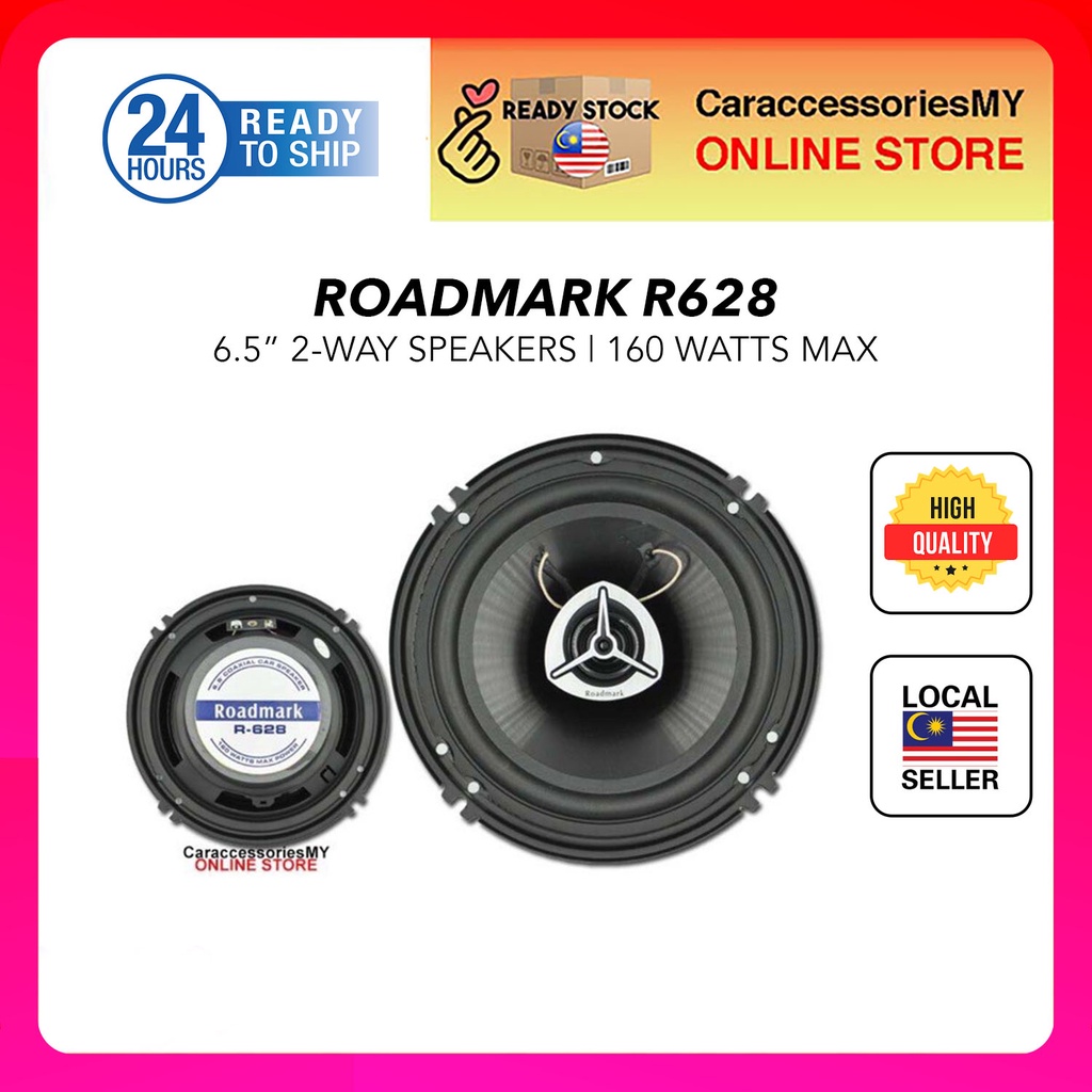 ROADMARK R628 6.5 INCH CAR COAXIAL SPEAKER 160watt speker kereta car speaker