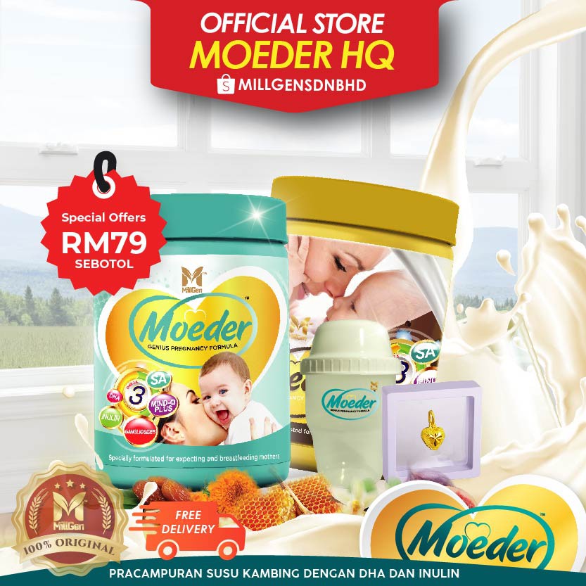 Moeder Milk Booster 100 Original Tambah Susu Badan 600 Gram Moeder Hq Shopee Malaysia