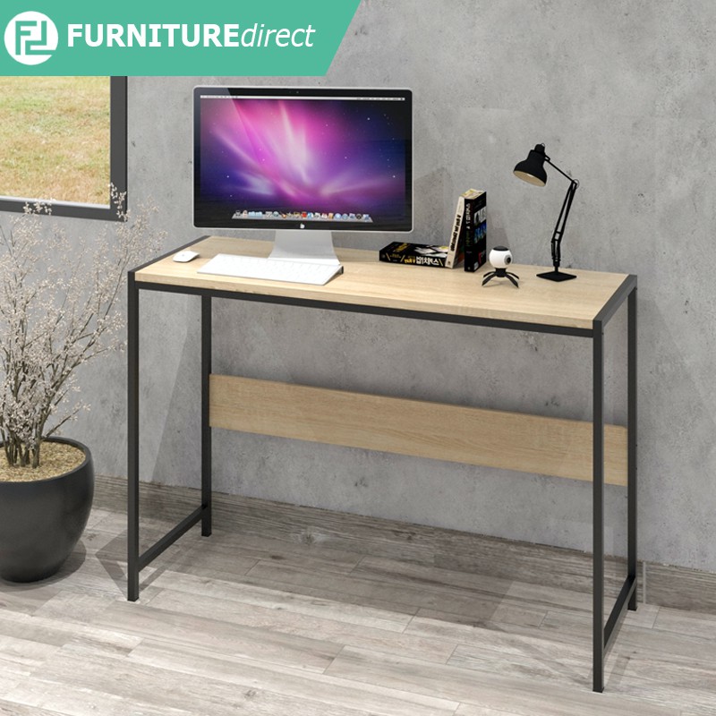 Furniture Direct HARRY 120x40cm metal frame study deskblack meja ikea