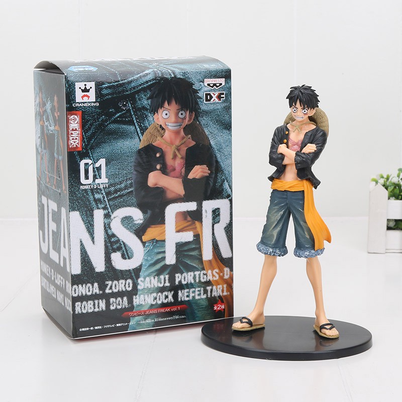 One Piece Dxf Jeans Freak Monkey D Luffy Toy Action Figure Collection