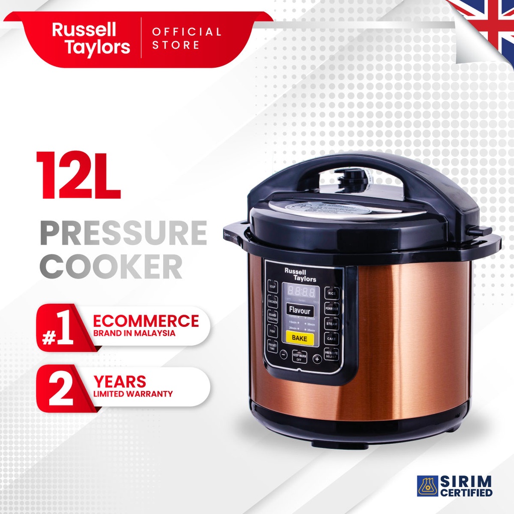 Russell Taylors Electric Pressure Cooker Non Stick Pot Multi Rice