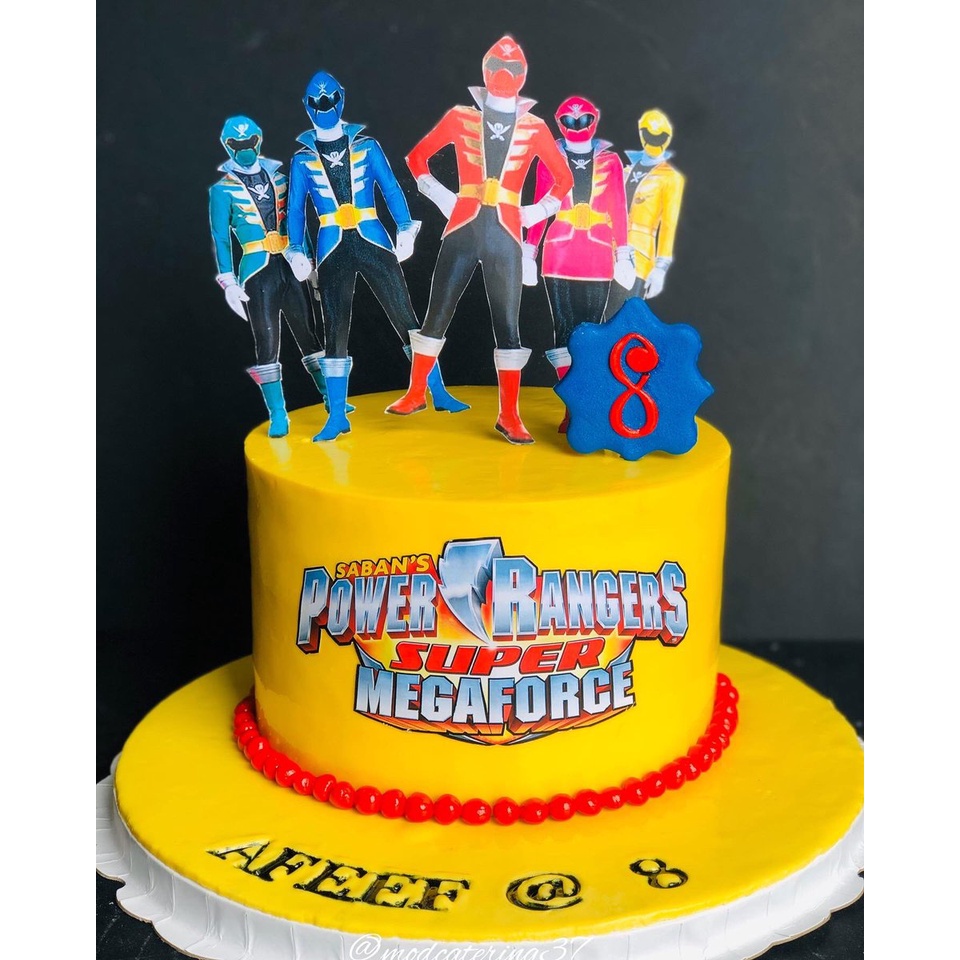 POWER RANGER CAKE TOPPER (LAMINATE) | Shopee Malaysia