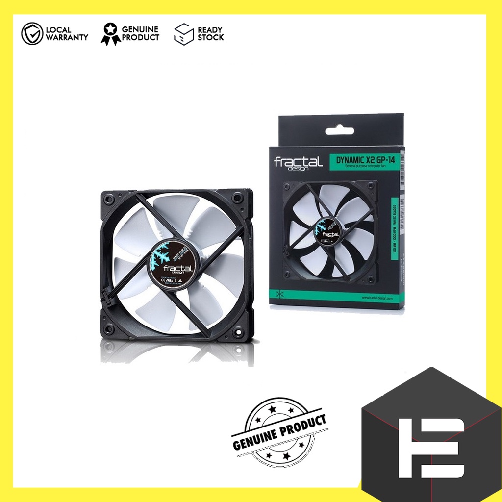 FRACTAL DESIGN DYNAMIC X2 GP-14 140MM CHASSIS FAN - WHITE ( FD-FAN-DYN-X2- GP14-WT ) | Shopee Malaysia