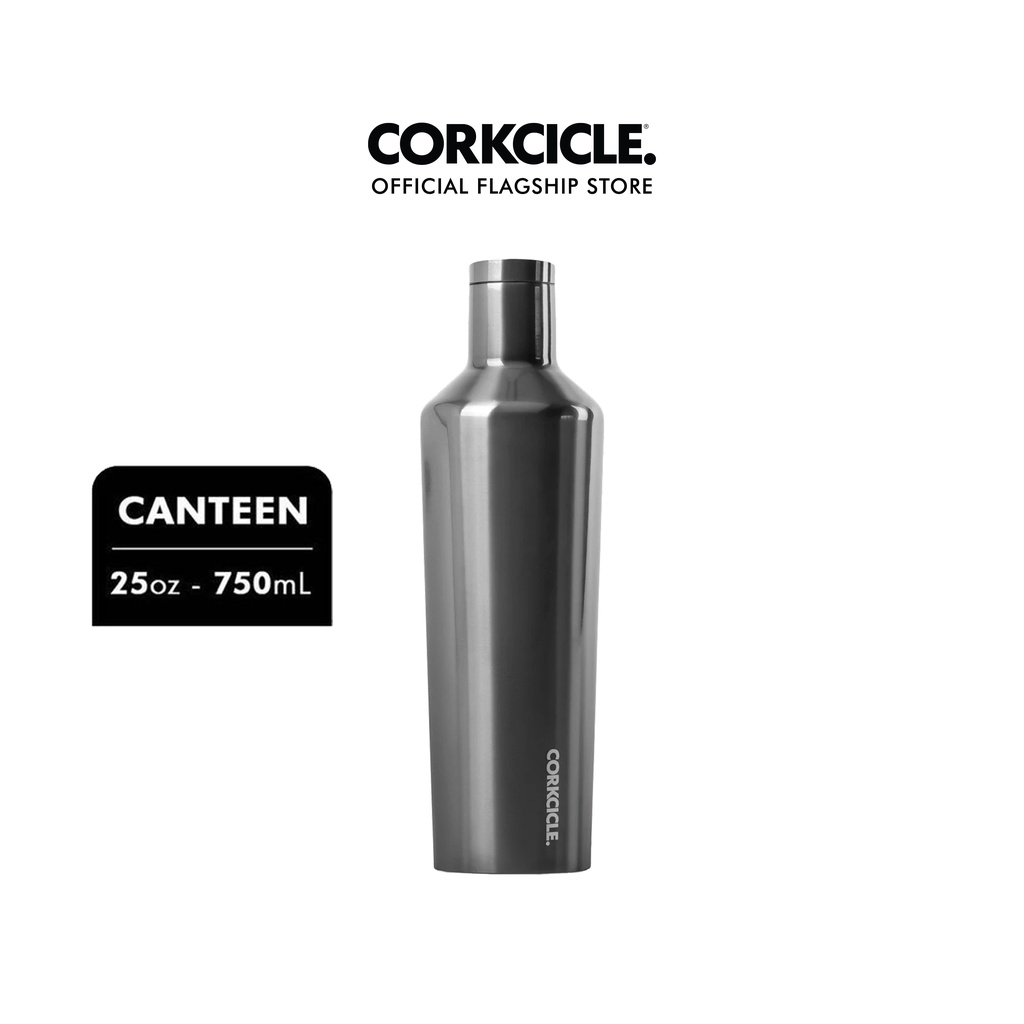 Corkcicle Canteen Metallic Collection Gunmetal (25oz / 750ml