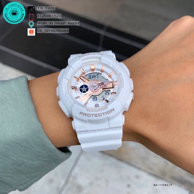 casio baby g white