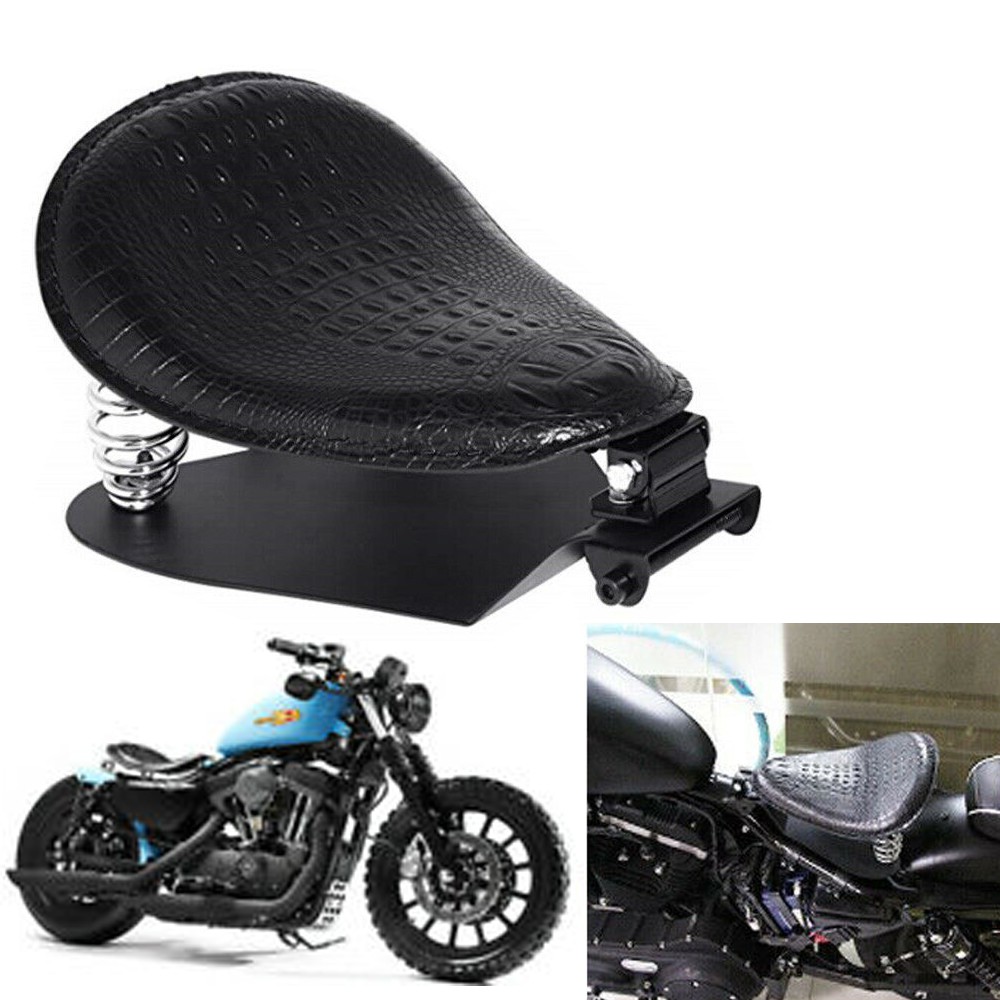 New Style Motorcycle Solo Driver Seat Spring Base For Harley Iron 8 Bobber Chopper Road King Street Glide Fatboy Heritage Shopee Malaysia