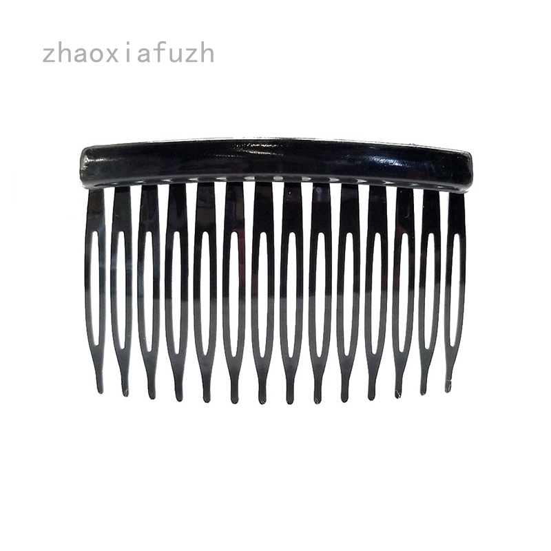 Zhaoxiafuzh Simple Women Clear Plastic Smooth Hair Clips Side