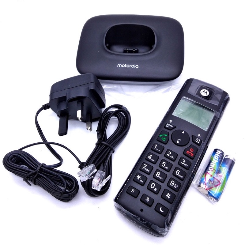 Motorola T401 Plus Wireless Cordless Phone Call Blocking Do Not Disturb Speakerphone Home Office Telephone Shopee Malaysia