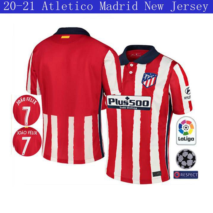 2020 2021 Atletico Madrid New Home Jersey 20 21 Atletico Madrid Home Jersey Atletico Madrid Jersey Football Jersey Shopee Malaysia