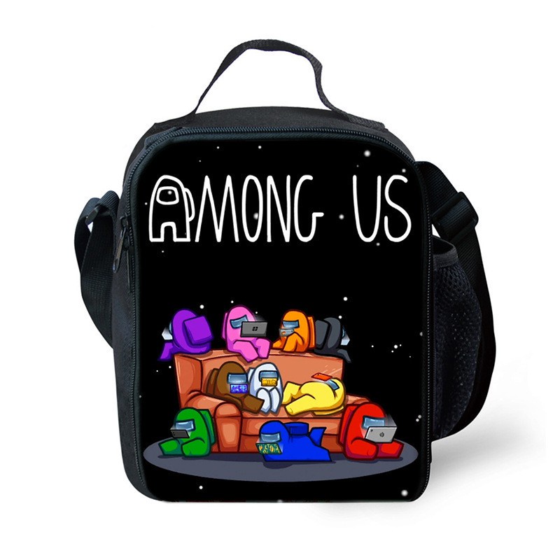 Among Us LOCAL ONLINE Game 3D Color Cartoon Lunch Bag Multi-function Insulated Handbag Children Gifts