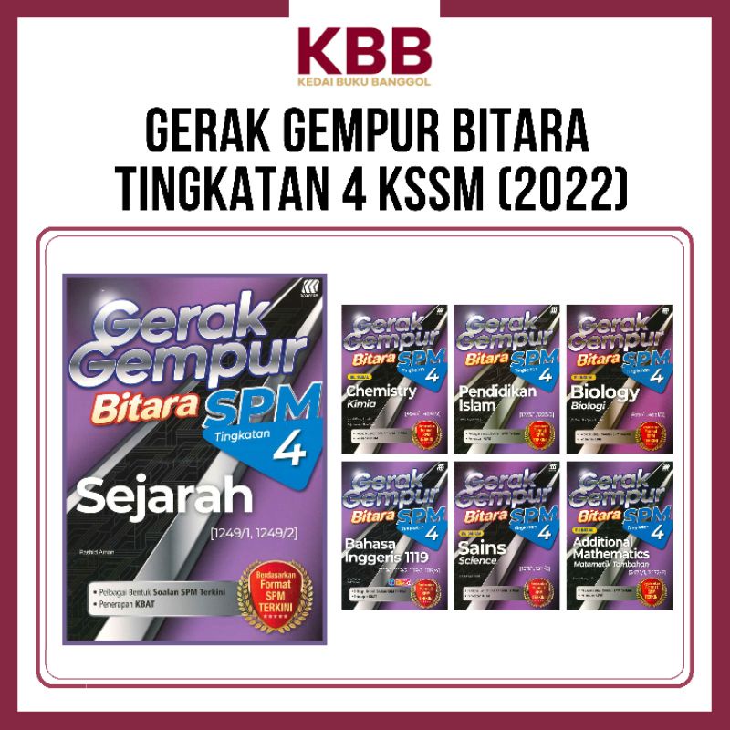 [Sasbadi] Siri Latihan Gerak Gempur Bitara Tingkatan 4 KSSM (2022