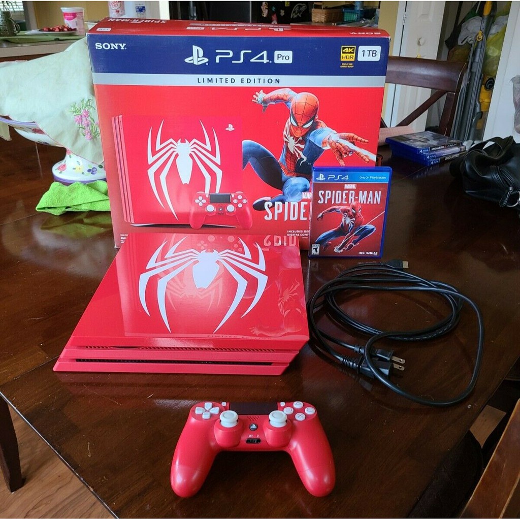 ps4 limited edition spider man console