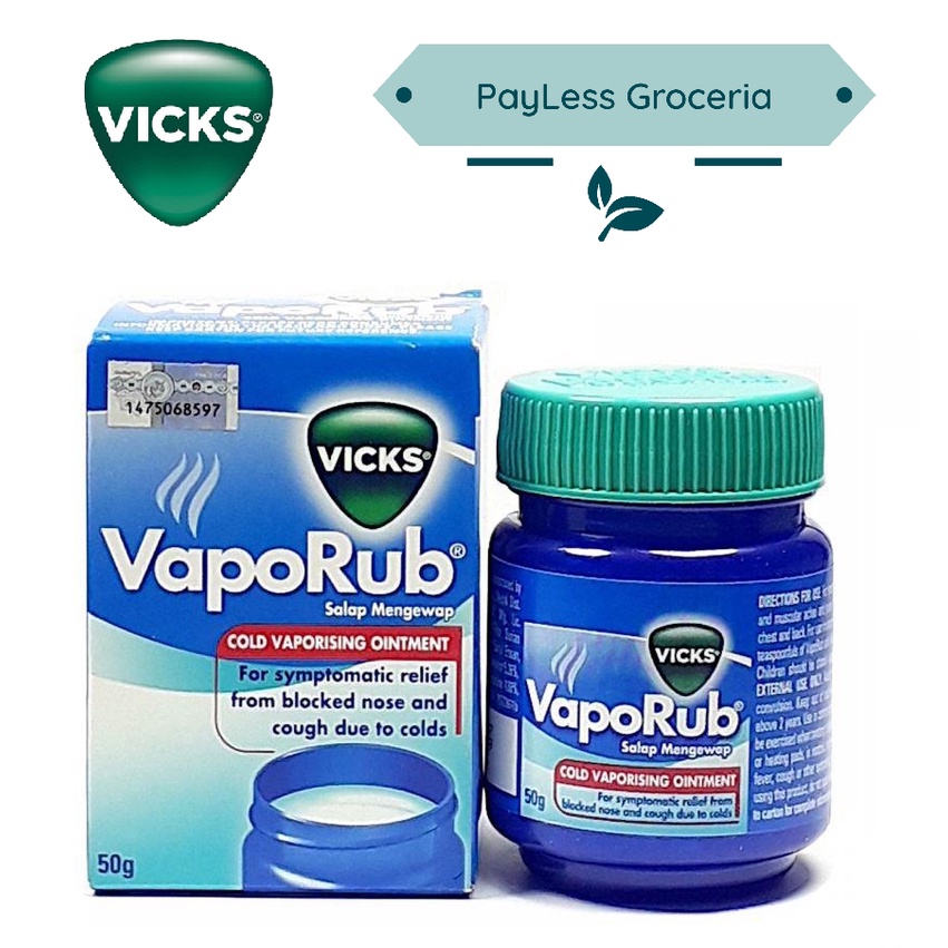 Vicks Vaporub Nose Block Relief 50g Shopee Malaysia