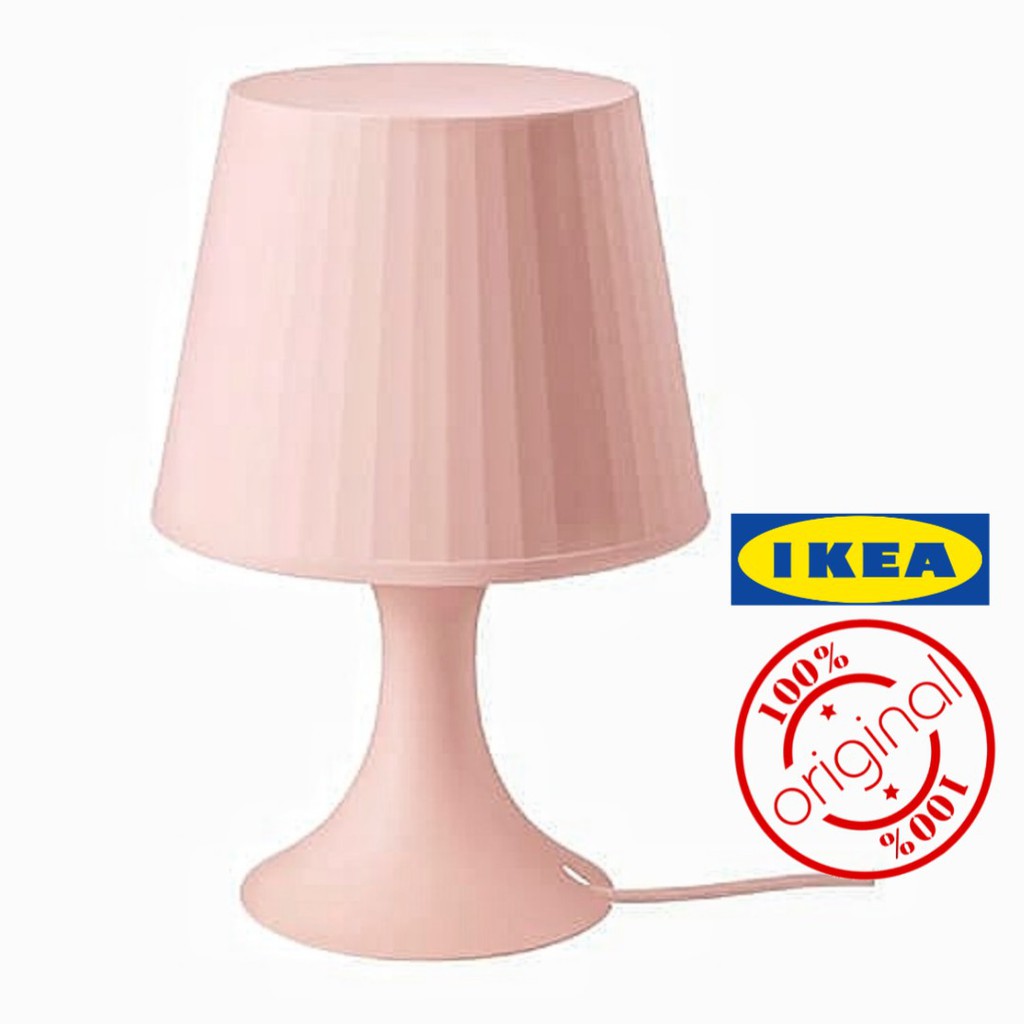  Lampu Tidur  Ikea DUSTY PINK LAMPAN Shopee Malaysia