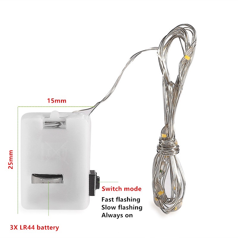 Multi Have 2M LED Fairy Lights: Festive Ambiance Raya & Christmas Battery-Powered Copper Wire Starry Glow Indoors Pre...