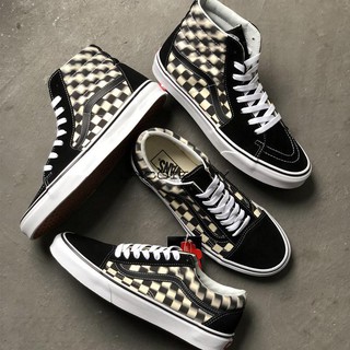 fuzzy checkered vans