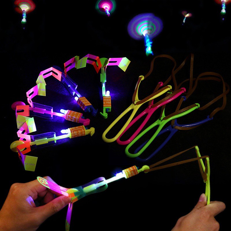 1x Funny Gadgets LED Light Up Flashing Dragonfly Glow For Party Kids Flying Toys 