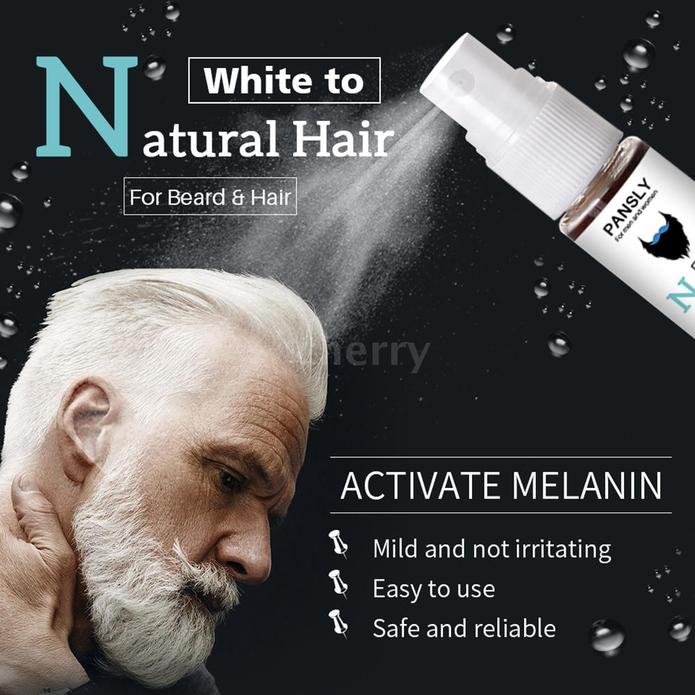 CR PANSLY 20ml Restore White Beard Hair to Natural Color Spray for Men  Women Hair Care | Shopee Malaysia