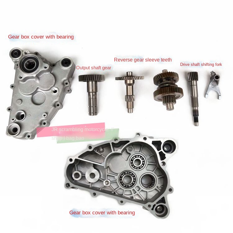 Gearbox Atv Karting Gy6 Built In Reverse Gearbox Gear Set Engine Parts Gasket Output Shaft 2644