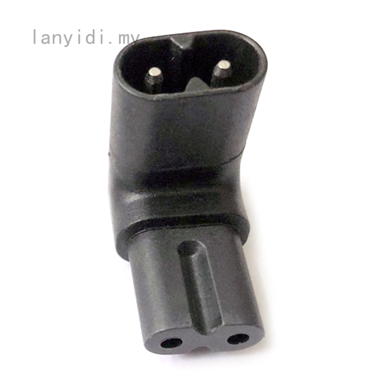 Figure 8 For IEC 320 C7 To C8 90 Degree UP And Down Angled AC Power Adapter Male Female Extension Connector