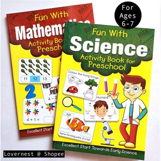 LOVERNEST Fun With Science Math Activity Book for Preschool ...