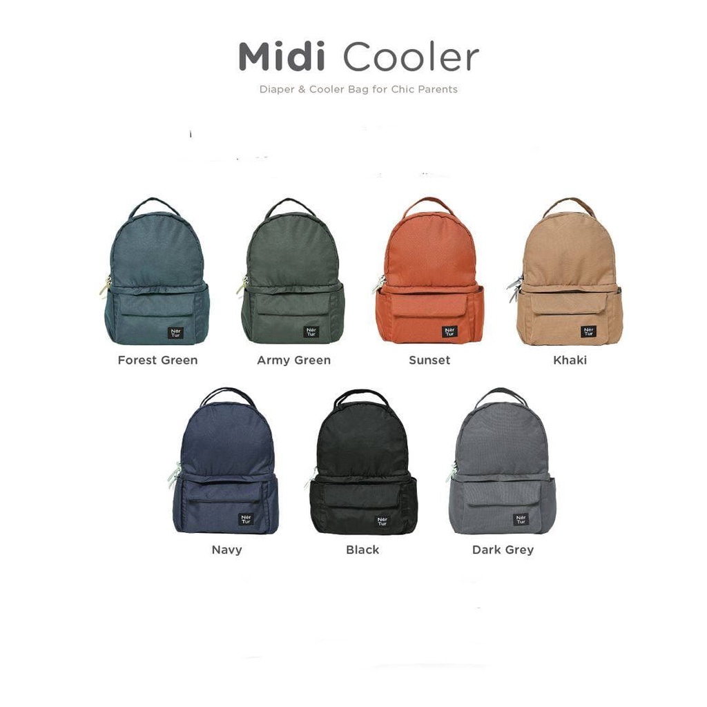 Nertur Cooler Diaper Bag Midi Cooler / Single Cooler / Midi Diaper
