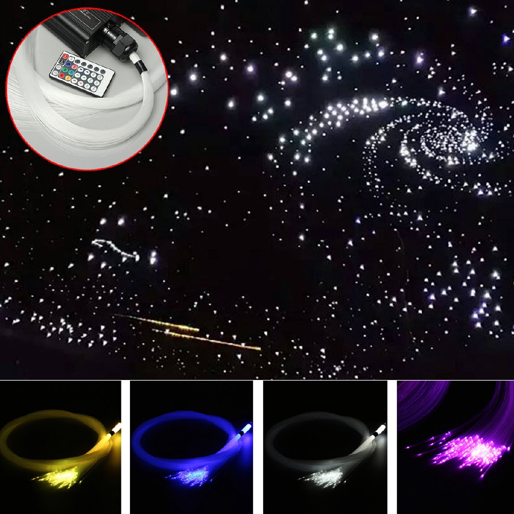 16w Rgbw Led Fiber Optic Star Ceiling Light Remote Kit Shopee