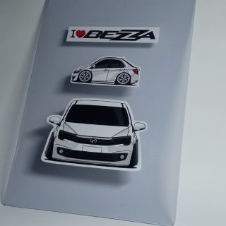 Sticker Set Perodua Bezza White  Shopee Malaysia