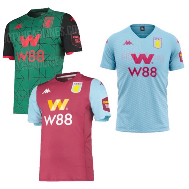 aston villa fc jersey