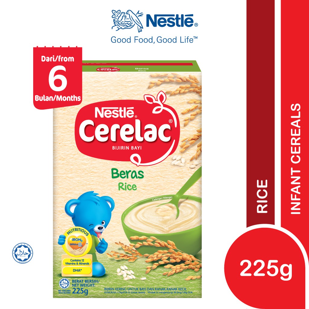 Nestle Cerelac Infant Cereals Rice (225g) Shopee Malaysia